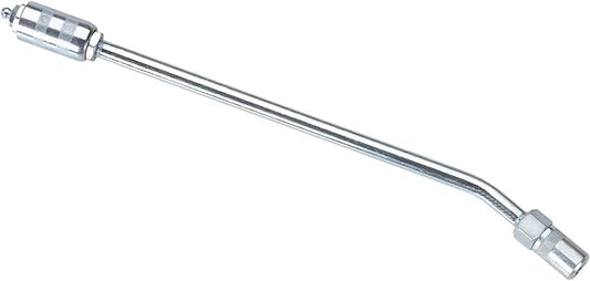 LUMAX LX-1434 Silver 14" Extension Adapter. for Far-to-Reach Grease Fittings on Cars, Trucks, Farm Equipment. Equipped with Hydraulic Coupler and Slide-on Locking Sleeve.