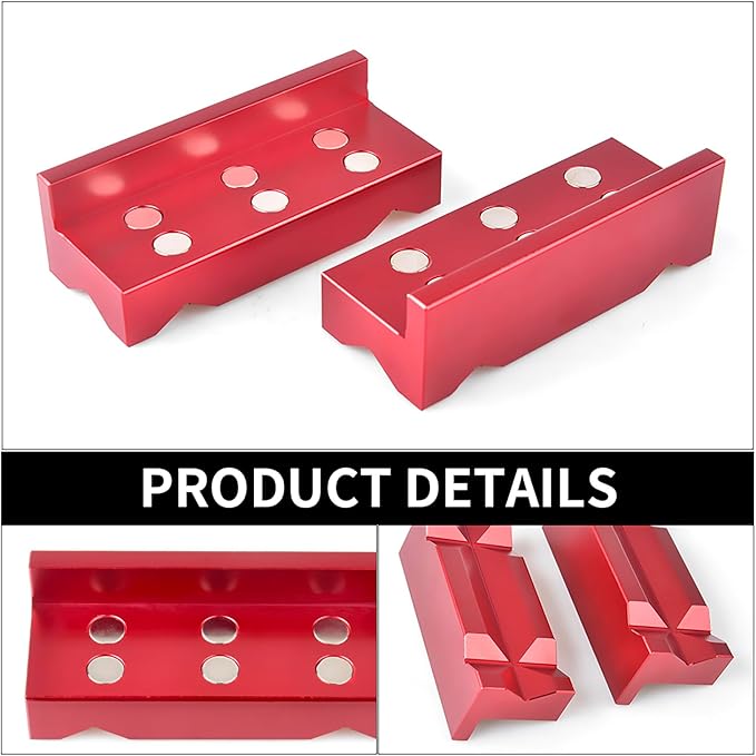 66490 Oil Filter Cutting Tool with 3 Blades With Vise Jaws Pads,Oil Filter Cutter for Filter Cutting Range 1-3/4" to 5-3/4" Aluminum Red