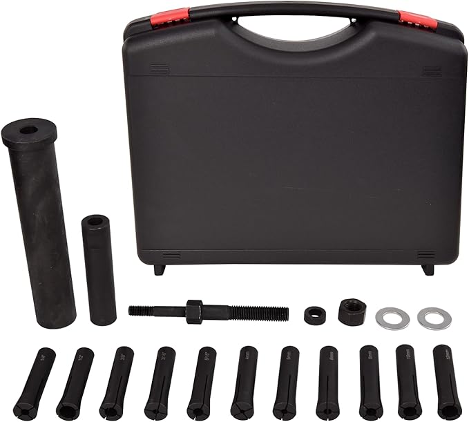 95400 in-Line Dowel Pin Puller Master Set Includes Both SAE and Metric Collets, Efficient Dowel Pin Removal Tool Reducing Work and Potential Hand Injuries