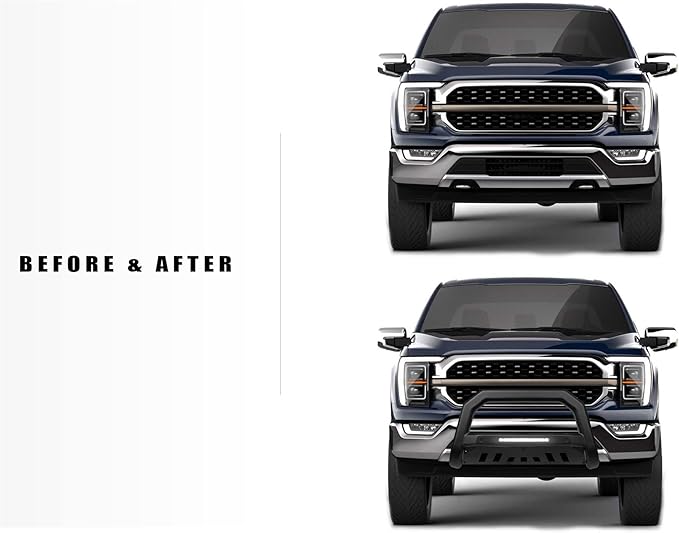 Armordillo 8705483 AR-T Series LED Bull Bar Compatible with Parking Sensor - Matte Black Fits 2019-2024 Dodge Ram 1500