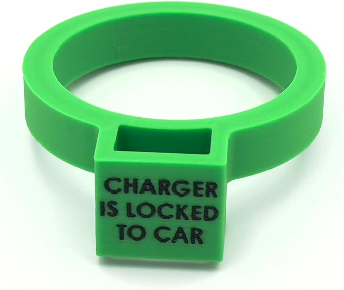 Door Dock for Tesla/J1772 Adapter for Model Y and Charger Locking Ring Bundle 2023-2025 (Green)