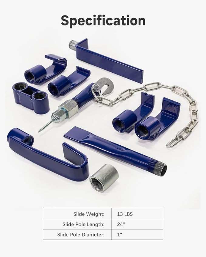 13LBS Dent Puller w/Slide Hammer Auto Body Truck Repair Automotive Hammer Puller Repair Frame Set with Carrying Case (18 PCS)