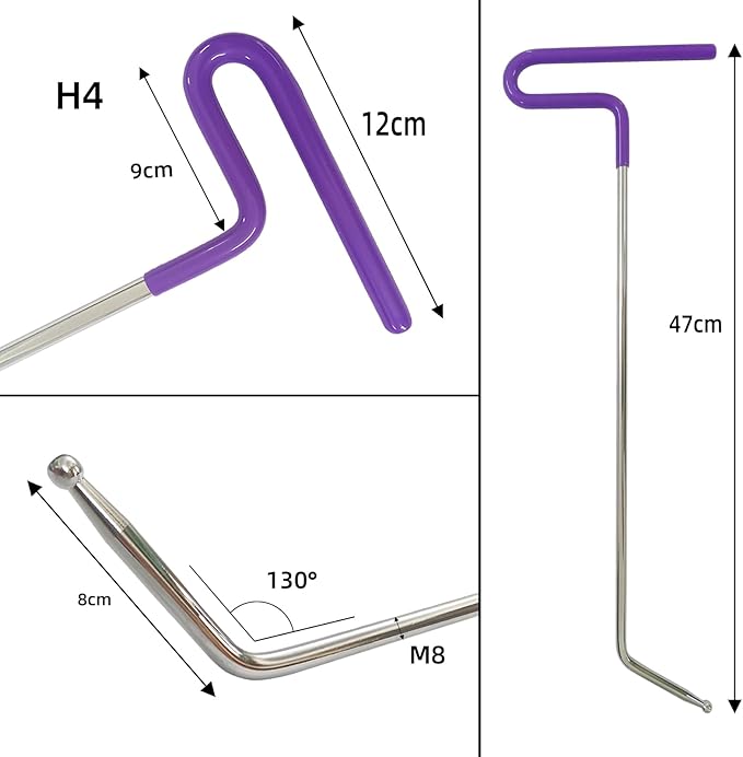 Dent Puller Kit，140PCS Hail Damage Remover,Big Size M16 Slide Hammer Car Bodywork Dent Puller Repair Tools Kit Manganese Steel Dent Rods Dent Lifter and More for Auto Dings Repair