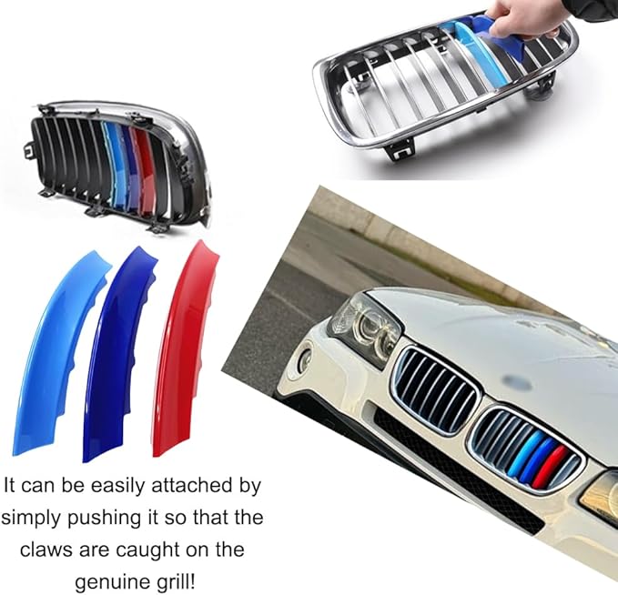 Automotive Grille Inserts for BMW X3 2003-2006 7-Beam,Front Grill Accessories