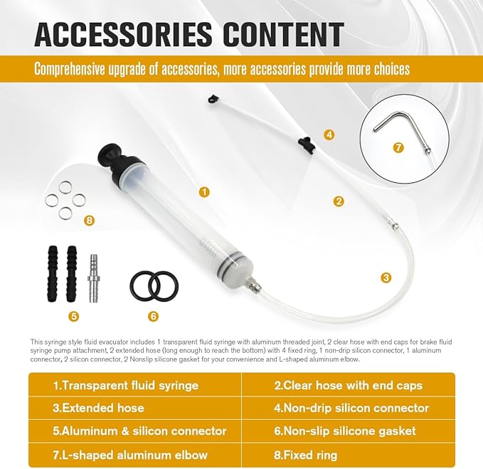 Fluid Extractor, Automotive Fluid Extractor Pump Manual Fuel Suction & Filler, Efficient Oil Extractor Pump for Fluid Extraction (500CC