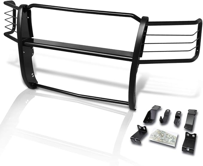 Compatible with Chevy Silverado 1500 2014-2018 Front Bumper Brush Grille Guard Protector,Black