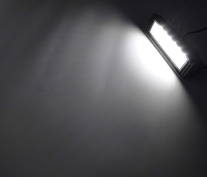 Raycharm 9" RV Exterior LED Scene Lighting Fixture, 40° Down Angle Flood Beam, 6000K Cool-White, 12V/24V DC, High Lumen Output Low Current Draw, Aluminum Housing Black Finish, 1-Pack