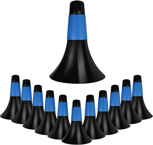 12 Pcs Sports Training Cones 9 Inch Agility Plastic Skating Marker Cones with Carry Bag for Kids Football Basketball Practice