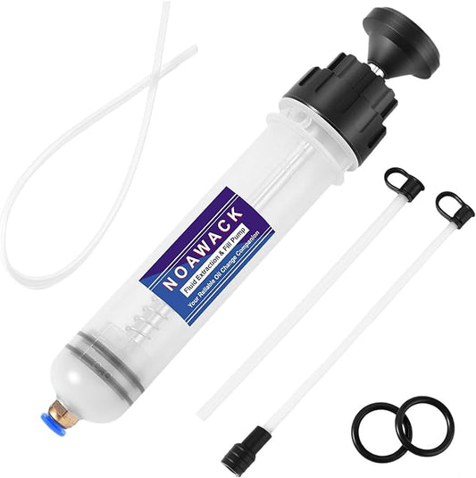 Fluid Extractor Pump, Manual Oil Extractor for Cars, ATVs & Lawn Mowers - Oil Transfer Pump with Flexible Hoses, Brake/Transmission Fluid Extractor, Oil Change Tools 7 oz (200 ml)