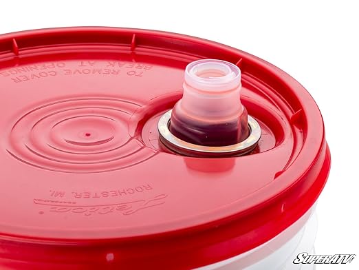 SuperATV Portal Blood | High Performance Gear Oil | 5 Gallon Bucket | Designed for UTV/ATV Portal Gear Lifts | Lasts Up to 4 Times Longer Than Other Oils