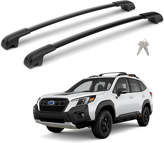 300Lbs Lockable Roof Rack Crossbars for 2022-2024 Forester Wilderness, Heavy Duty Aluminum Anti-Corrosion Cross Bar Fit Luggage Luggage Kayaks Bicycles Snowboard