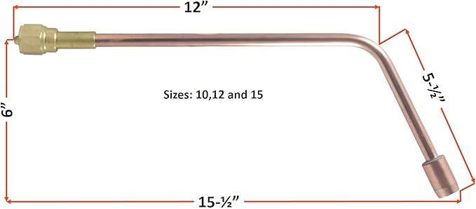 SÜA - Heating Nozzle/Rosebud 10-MFN Replacement for 300 Series Victor Torch Handles. Oxy/Propane