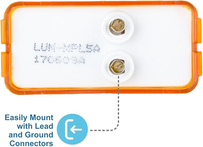 Lumitronics RV Mini Thin Line 37 Series Sealed LED Marker/Clearance Light (Amber)