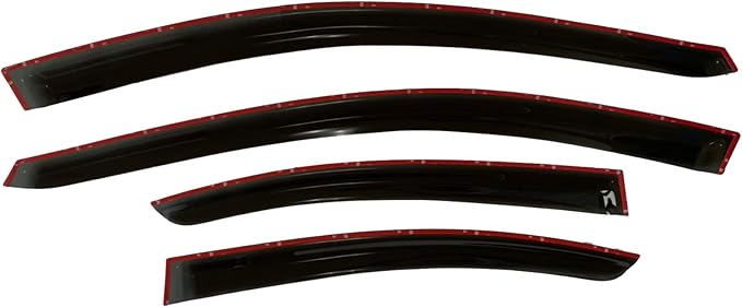 2015-2021 Tape-On Side Window Visor Deflectors for Subaru WRX Rain Guards Premium Limited STi Tinted Protectors 2016 2017 2018 2019 2020