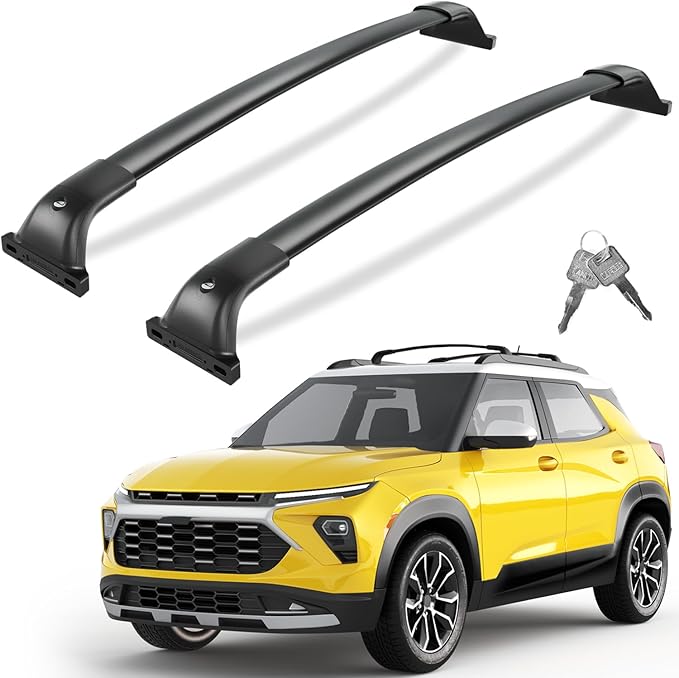 Tuyoung All Aluminum Roof Rack Cross Bars Compatible with Chevy Chevrolet Trailblazer 2021 2022 2023 2024 2025 2026 L LT ACTIV RS, 260lbs Lockable Heavy Duty Roof Rails Crossbars Cargo Luggage Kayak