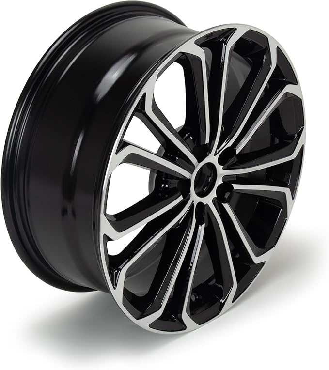 New 17'' x 7'' Aluminum Alloy Replacement for OE Wheel Rim Compatible with Toyota Corolla 2014-2016, 75152B Machined Black, 2 Sets