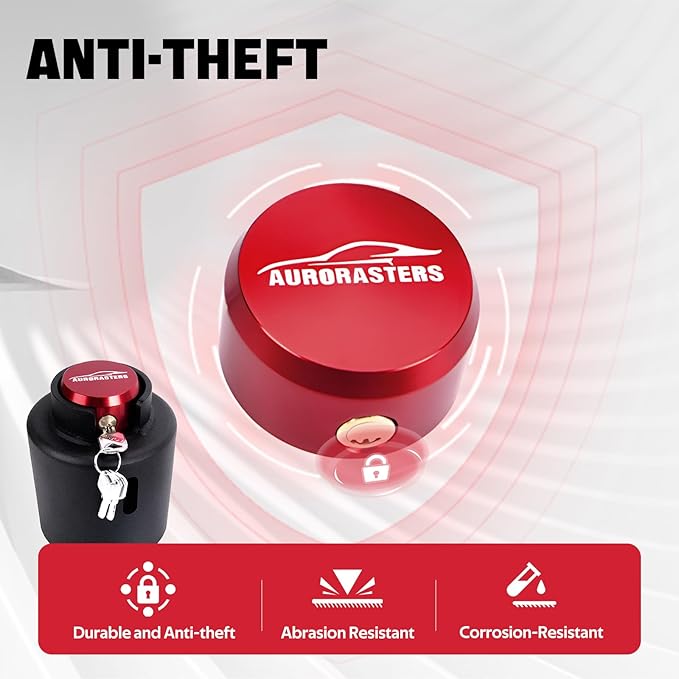 Trailer Lock fits 2 5/16 Couplers,Heavy Duty Trailer Tongue Coupler Lock Anti Theft for RV Travel/Utility/Pickup/Boat/Camper Trailer-Red