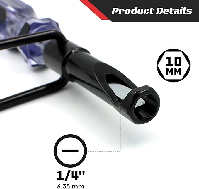 Handook Jam Nut Valve Adjustment Tool，with Feeler Gauges，Valve lash Adjustment Tool – for Honda, for Toyota, for Nissan, and Other Japanese Engines (10mm Model)