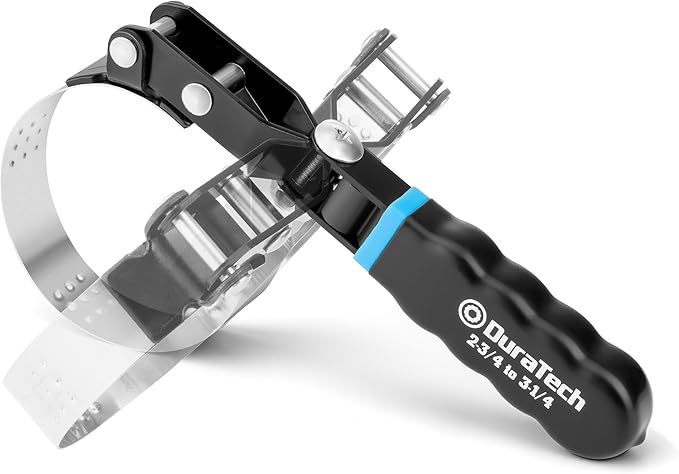 DURATECH Small Swivel Oil Filter Wrench，5 Gear Adjustment Oil Filter Removal Tool Fits Filters 2-3/4" to 3-1/4", Ideal for Car Repair Tools