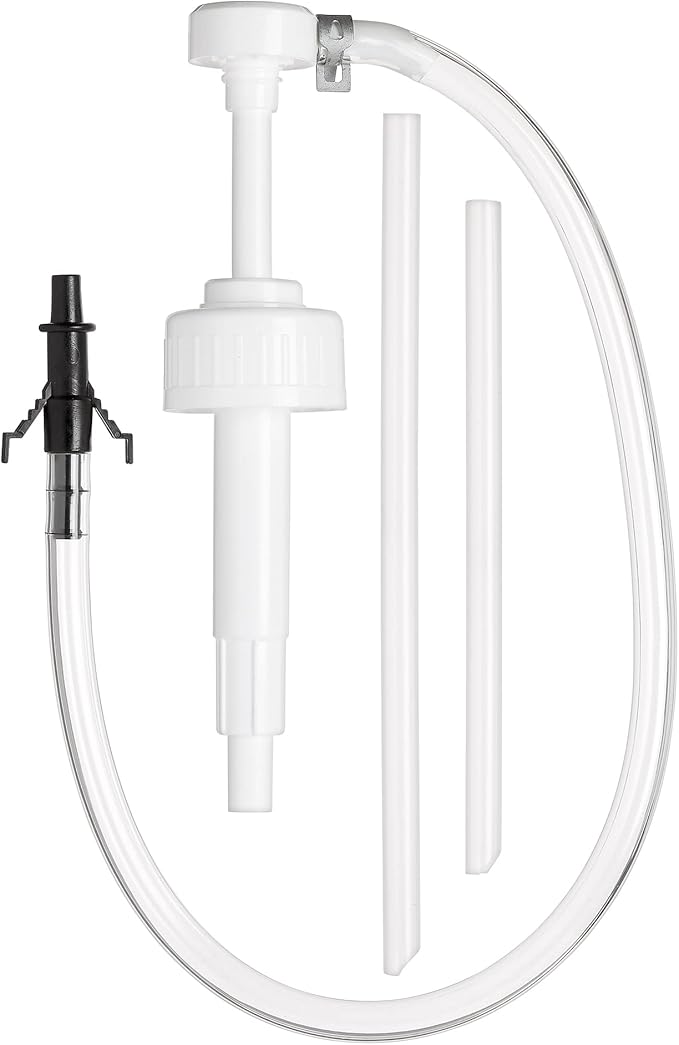Slippery Pete - Fluid Pump for Wide-Mouth Quart Bottles - 8cc per Pump Stroke and 3rd Hand Adapter, Transfer Gear Oil, Transmission and Differential Fluid (38mm)