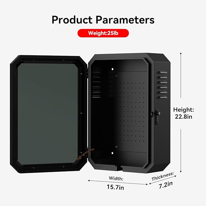 YONZEE Wall Charger Station Box for Tesla Model Y Juniper 3 S X, Electric Vehicle Car Charging Cover Protector Case for Most EV