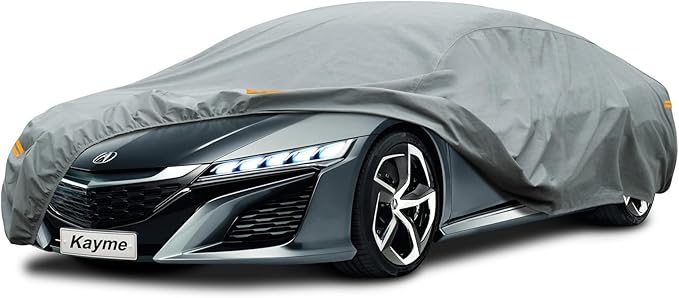 Kayme Heavy Duty Car Cover Custom Fit Acura NSX (1990-2022) Waterproof All Weather for Automobiles, Full Exterior Covers Sun Rain UV Protection.（Deliver About 3-10 Days）