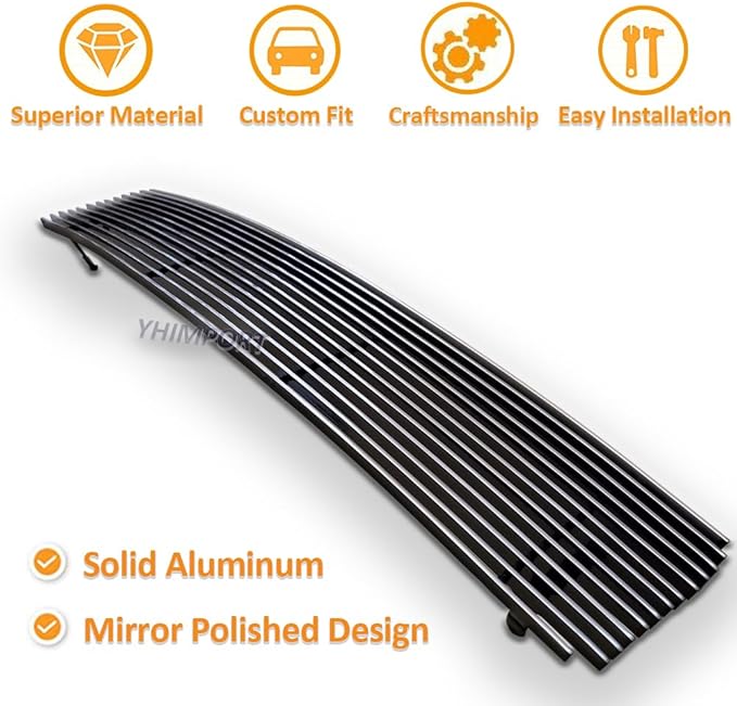 Lower Bumper Grill Insert Fits 1988 89 90 91 92 Chevy Camaro Front Grille Aluminum Chrome