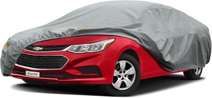 Kayme Heavy Duty Car Cover Custom Fit Chevrolet Cruze (2018-2025) Waterproof All Weather for Automobiles, Full Exterior Covers Sun Rain UV Protection.（Deliver About 3-10 Days）