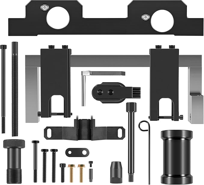 16PCS Engine Camshaft Timing Locking Tool Kit Fits for BMW N20 N26 Engines, with 2801 Flywheel Holder + 7676 Oil Seal Repair Kit + Fuel Injector Removal Tool, Engine Alignment Locking Timing Tool Kit