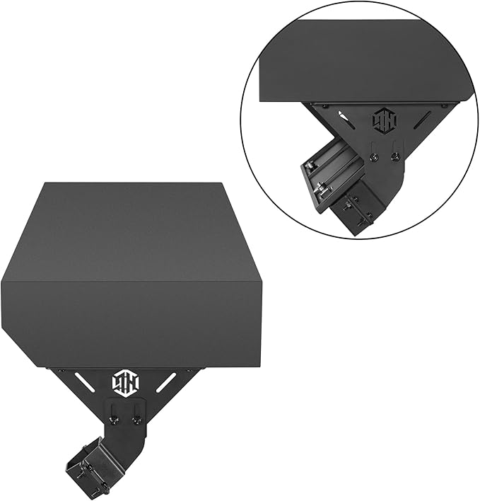 Hooke Road JL Overhead Storage Box MOLLE Panel for 2018-2025 Jeep Wrangler JL 4-Door Hardtop, Roll Bar Mount Lockable Toolbox Security Tool Organizer