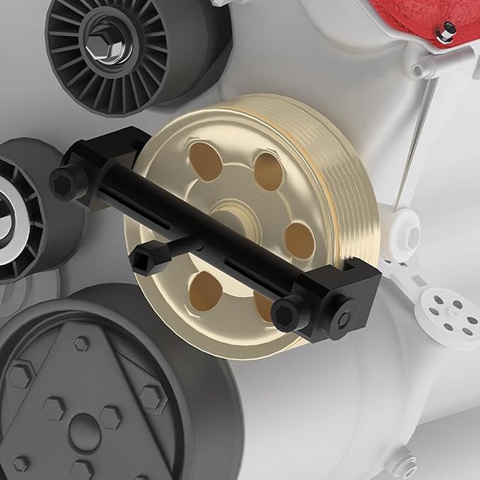 Universal Ribbed Drive Pulley Crankshaft Remover Tool Puller for A/C Unit Water Pumps