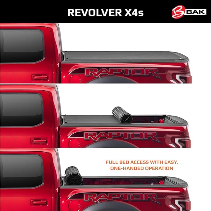 RealTruck BAK Revolver X4s Hard Rolling Truck Bed Tonneau Cover | 80505 | Fits 2004-2015 Nissan Titan 5' 7" Bed (67.1")