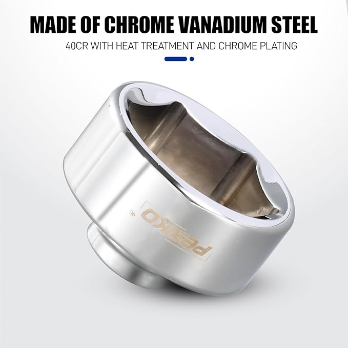 36mm Oil Filter Socket Wrench, Oil Filter Removal Tool for Ford F250, BMW, Mini, Volvo, Audi, VW, Porsche Vehicles Oil Change Kit