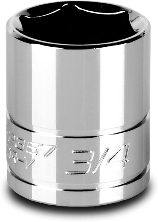 Capri Tools 3/4-Inch Shallow Socket, 3/8-Inch Drive, 6-Point, SAE
