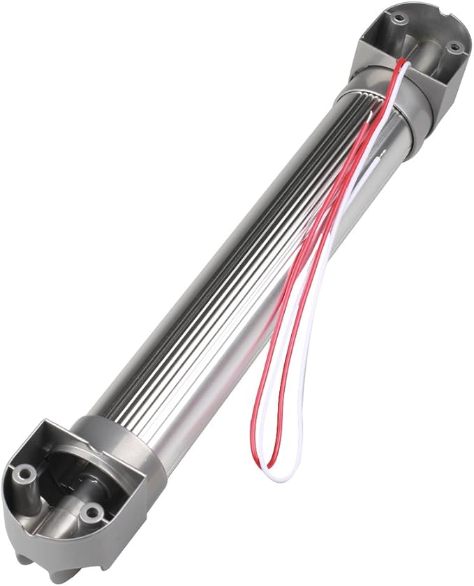 Lightronic RV LED Area Scene Light Fixture 12.8", 6000K-Cool White, High Light-Output Low Current Draw, Integrated On/Off Rocker Switch, Heavy-Duty Aluninum Housing, 12V/24V DC, 1-Pack