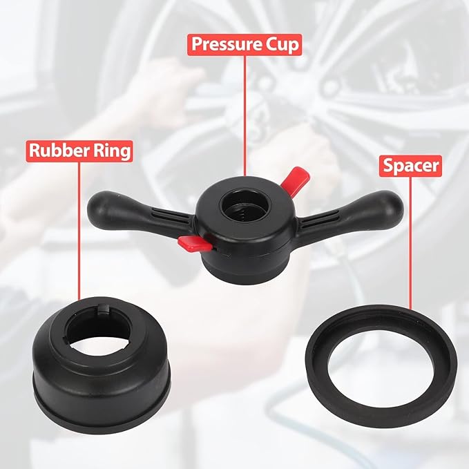 Auto Tire Balancer, Tire Release Black Plastic 3 Diameters Tire Change Nut Tire Change Wheel Balancer Wheel Balancer Part Accessories Replacement Tool (Inner Diameter 36mm, Pitch 3mm)