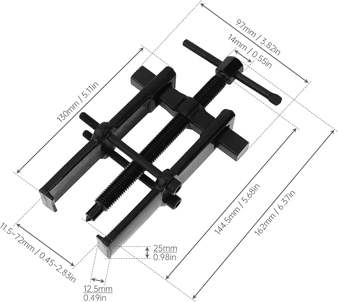 ChgImposs Two Claw Separate Lifting Device Pull Bearing Puller for Bearing Maintenance/Auto Car Repair, Strengthen Bearing Auto Mechanic Bearing Puller Tool (6 Inch)