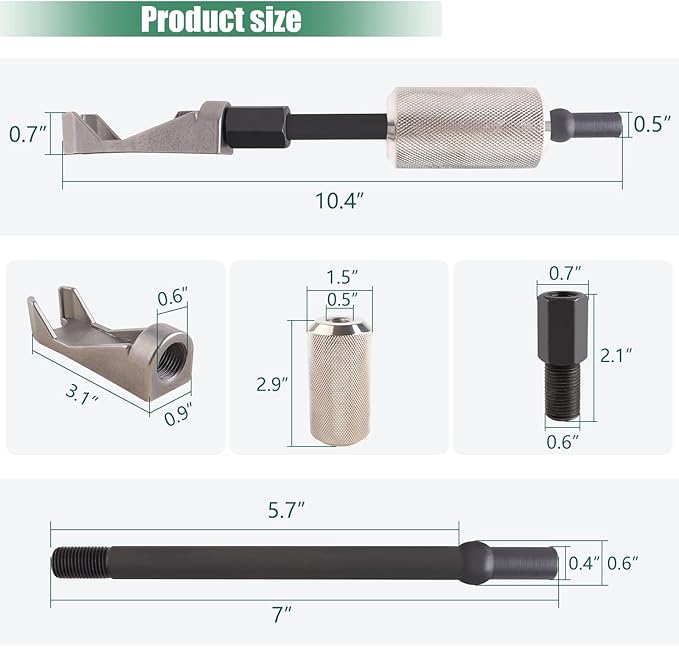 7121 Diesel Injector Puller Tool, for Cat, Case, GM Engines,Fuel Injector Removal Tool,Stuck Nozzle Remover