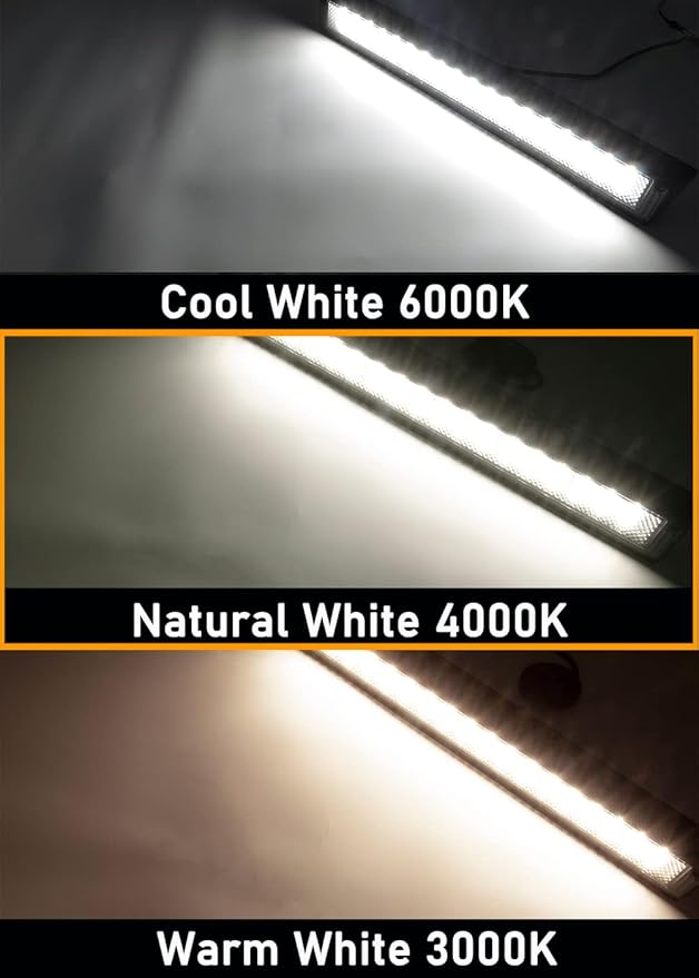 Raycharm 22.4" RV Exterior LED Porch Light Fixture, 40° Down Angle Flood Beam, 4000K Natural-White, 12V/24V DC, High Lumen Output Low Current Draw, Aluminum Housing Black Finish, 1-Pack