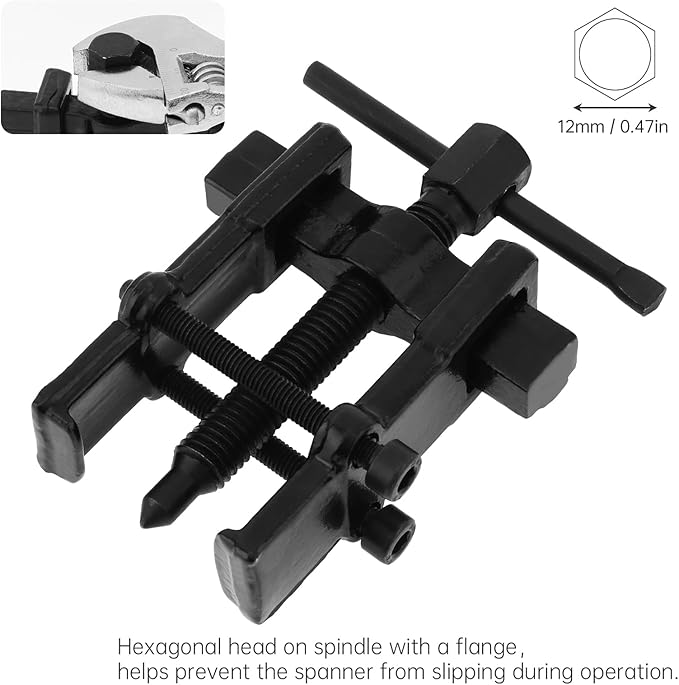 ChgImposs 2 Inch 2-Jaw Gear Puller, Adjustable CR-V Steel Bearing & Gear Separator Tool for Removing Bearings, Pulleys, Flywheels, Auto Mechanic Repair Tool