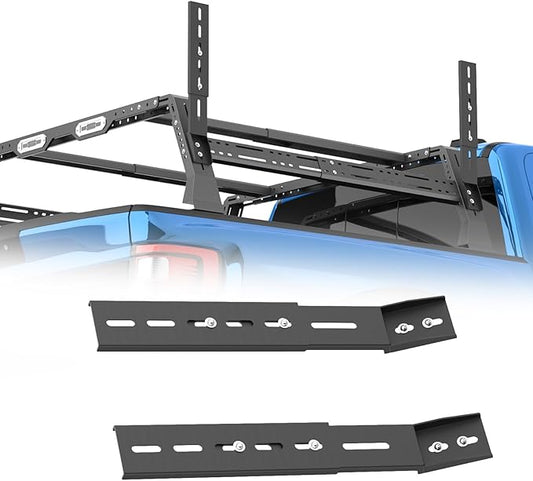 Universal Overland Truck Bed Rack Mounting Brackets for Ford F-Series, for Ram 1500/2500/3500, for Tacoma, for Frontier, for Gladiator JT,for Ranger, for Colorado & Canyon, Silverado & GMC Serria