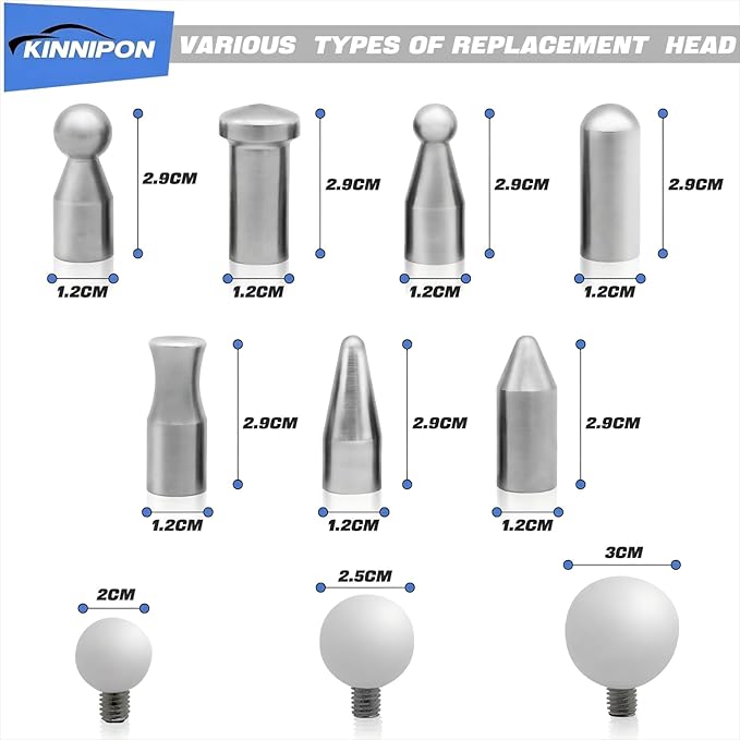 Car Dent Removal Rod Tools,Paintless Dent Repair Kit with 6 Pcs Stainless Steel Rods and 22Pcs Tips,Dent Repair Rods for Car Dents Door Dings and Hail Damage Removal
