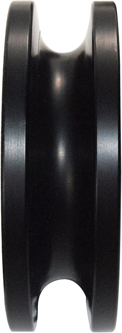 Snatch Recovery Ring, 45000 lbs Winch Snatch Block Pulley Towing Ring, for ATV UTV SUV Truck Off-Road Vehicle Towing Soft Shackle Recovery（Black）