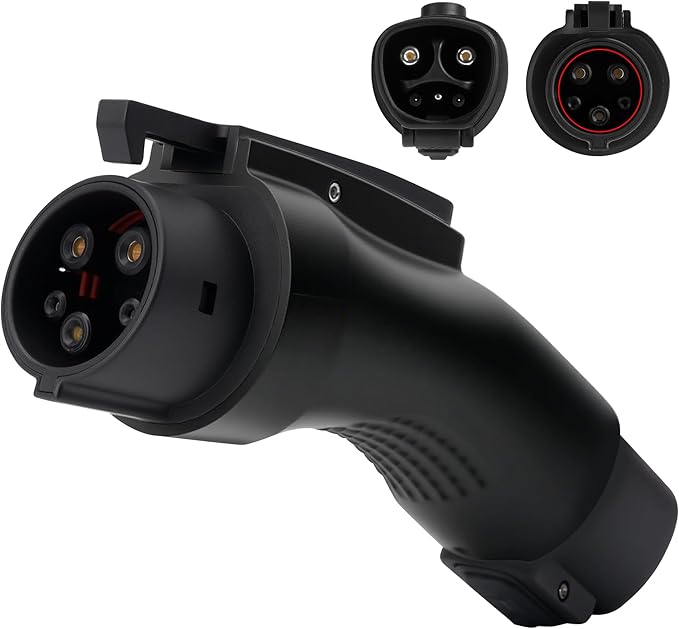 Tesla to J1772 EV Charging Adapter, 60Amp, 250V AC, Silver-Plated Efficient Charging Design, Safety Certified, Compatible with Tesla Destination/Mobile/Wall Connectors [Only to J1772 ]