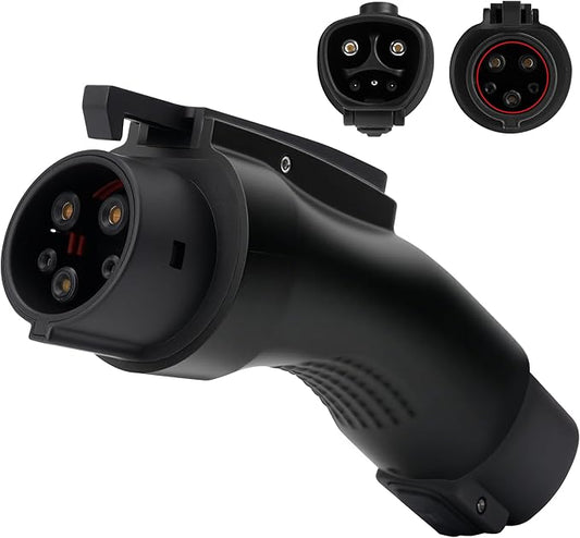 Tesla to J1772 EV Charging Adapter, 60Amp, 250V AC, Silver-Plated Efficient Charging Design, Safety Certified, Compatible with Tesla Destination/Mobile/Wall Connectors [Only to J1772 ]