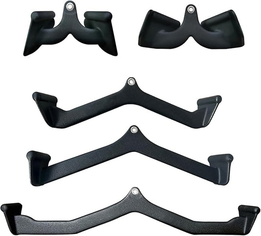 Ergonomic LAT Pull Down Bars, Back and Triceps Strength Training Equipment, LAT Pulldown Attachments, Cable Attachments for Home Gym