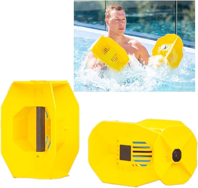 Hydro Tone - HYDRO-BELL Pool Weights for Water Exercise Pair | Water Weights | Functional Strength Training with Pool Weight | Aquatic Exercise Equipment | Quick Start Guide