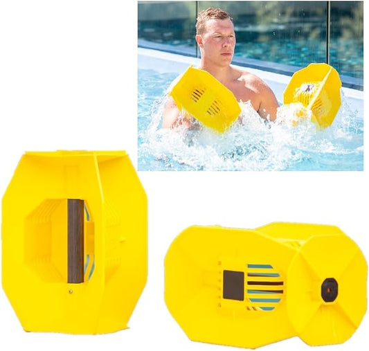 Hydro Tone - HYDRO-BELL Pool Weights for Water Exercise Pair | Water Weights | Functional Strength Training with Pool Weight | Aquatic Exercise Equipment | Quick Start Guide