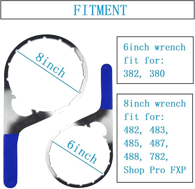 6 Inch & 8 Inch Colar/Vent Cap Fuel Filter Wrench for 380134 382 & 482 483 782 Compatible with Detroit Diesel Truck Engines Cummins Engines, Navistar Engines Diesel DD13, DD15 and DD16