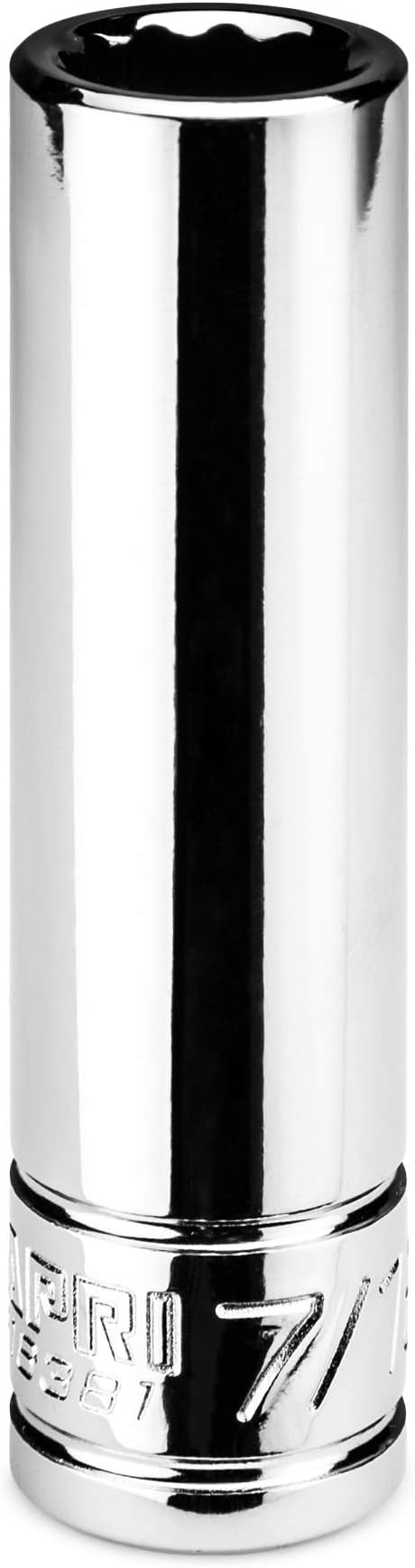 Capri Tools 7/16 in. Deep Socket, 3/8 in. Drive, 12-point, SAE